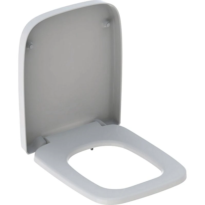 Geberit Renova Plan toiletsæde med låg, hvid, square design