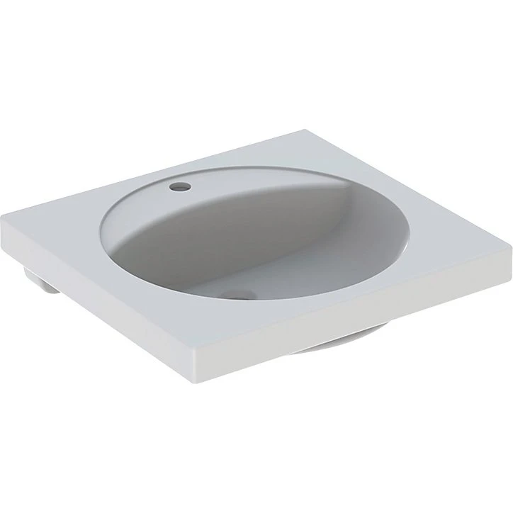 Geberit Preciosa håndvask 600x550x200mm hvid med hylde