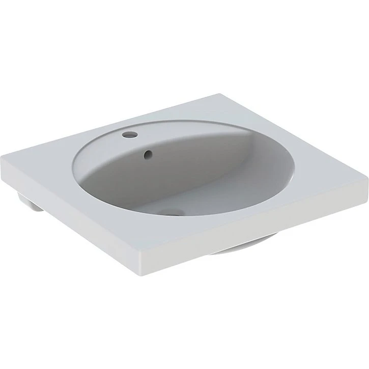 Geberit Preciosa håndvask 600x550x200mm hvid med hylde