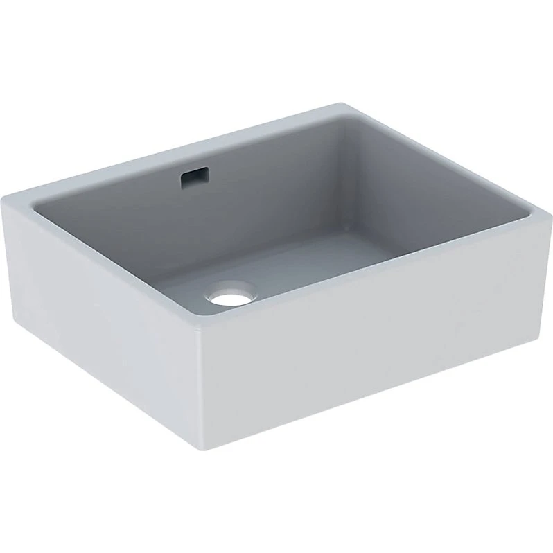 Geberit Publica skyllekar 600x500x200mm med overløb, hvid