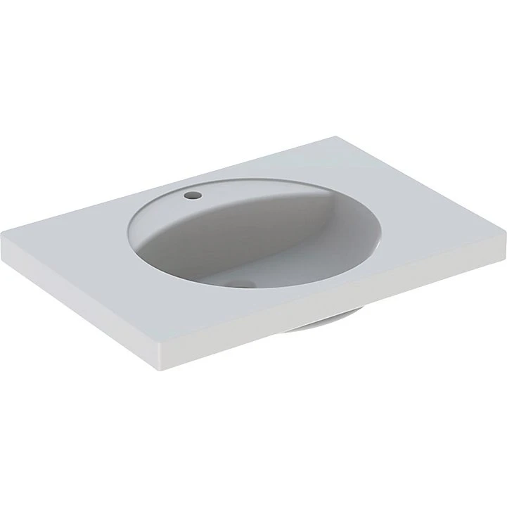 Geberit Preciosa håndvask 800x550x200mm med hylde, hvid