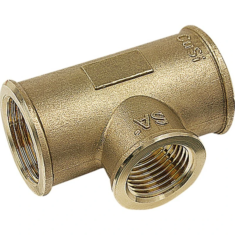 PURAFIT T-stykke 1'' x 1/2'' x 1'' - Siliciumbronze, Blyfri