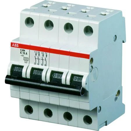 ABB Automatsikring S204-D32 4-polet 32A 6kA/10kA