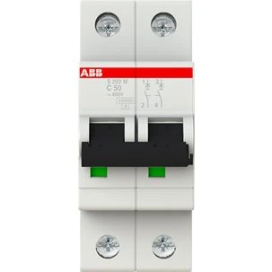 ABB Automatsikring S202M-C50 2-polet 50A 10kA