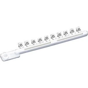 Wieland Mærkeskilt 9704A/8B Hvid/Sort
