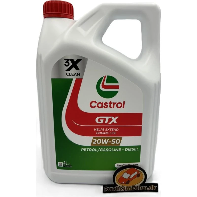 Castrol GTX 20W-50 4 L motorolie