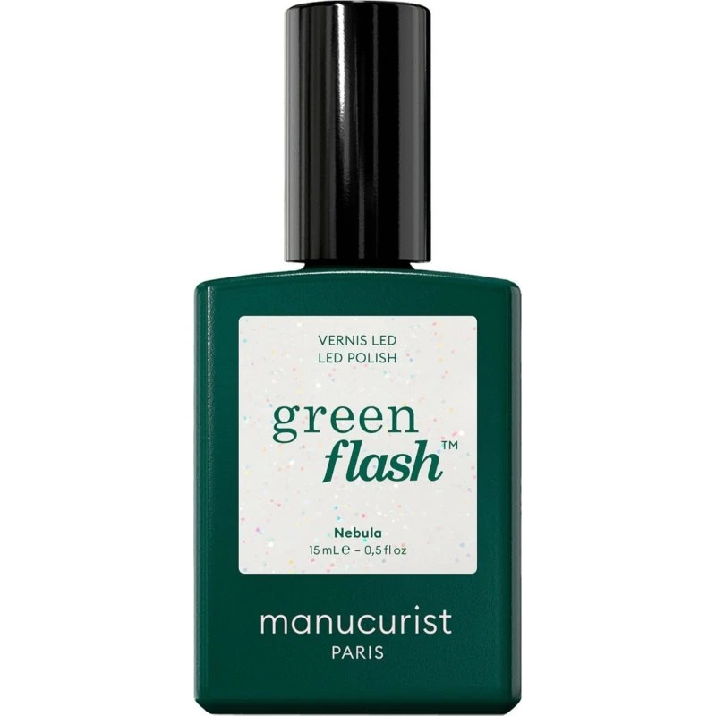 Manucurist Green Flash Nebula - Blå neglelak med grå undertoner