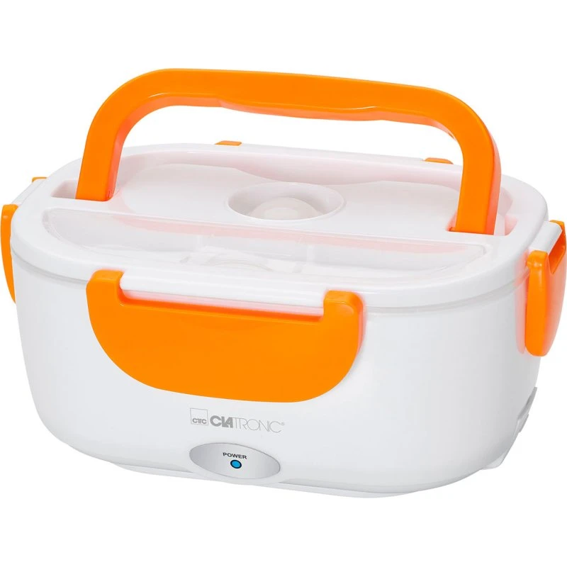 Clatronic LB 3719 Elektrisk Madkasse, 1,7 L, Orange/Hvid