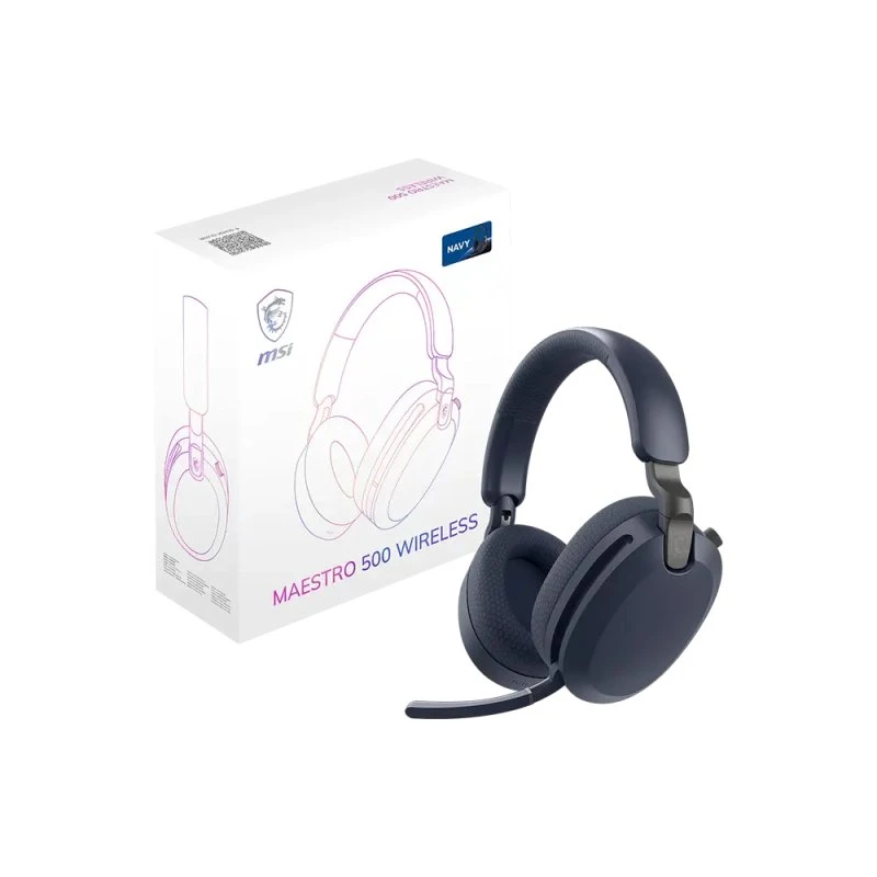 MSI MAESTRO 500 Wireless Gaming Headset - Blå