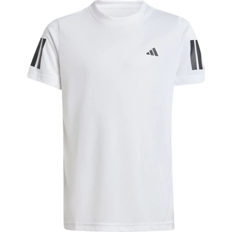 Adidas Club 3-Stripes T-shirt til drenge - Hvid