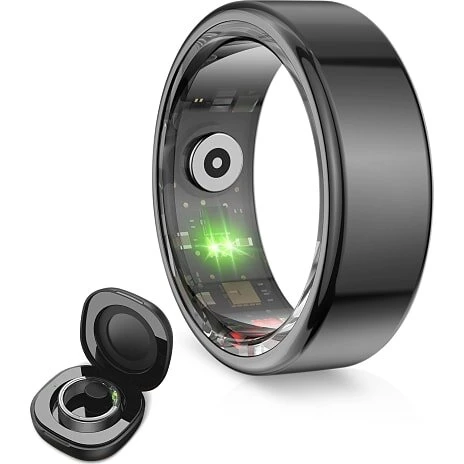 KSIX Saturn Smartring S (sort) – appstyret