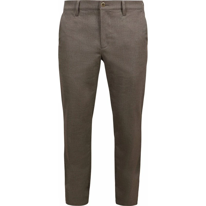Alberto Lou Chinos Herringbone Brown W36 L34