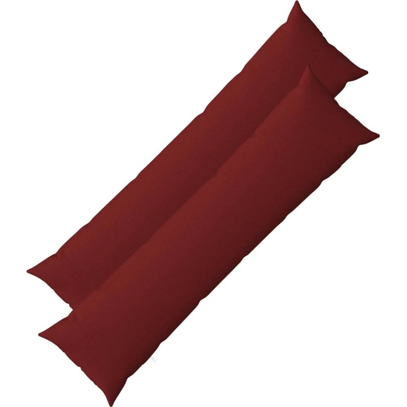vidaXL HEERLEN Pudebetræk 2 stk. Vinrød 40 x 145 cm