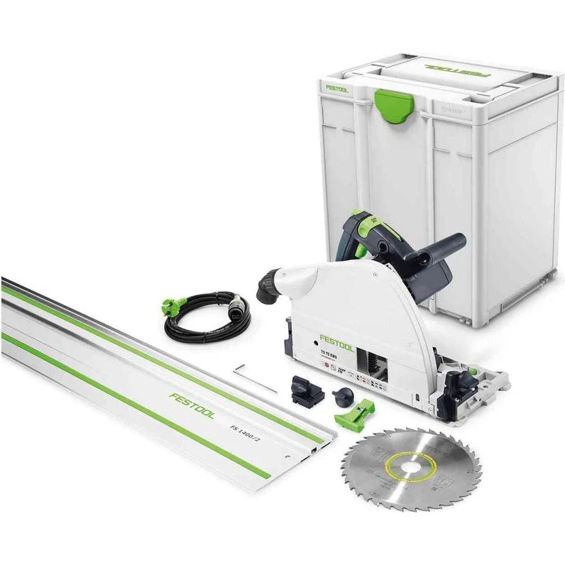 Festool TS 75 EBQ-Plus-FS dyksav med 1400 mm skinne