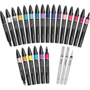Winsor & Newton Promarker Modern Lettering sæt, 25 stk. m. mappe