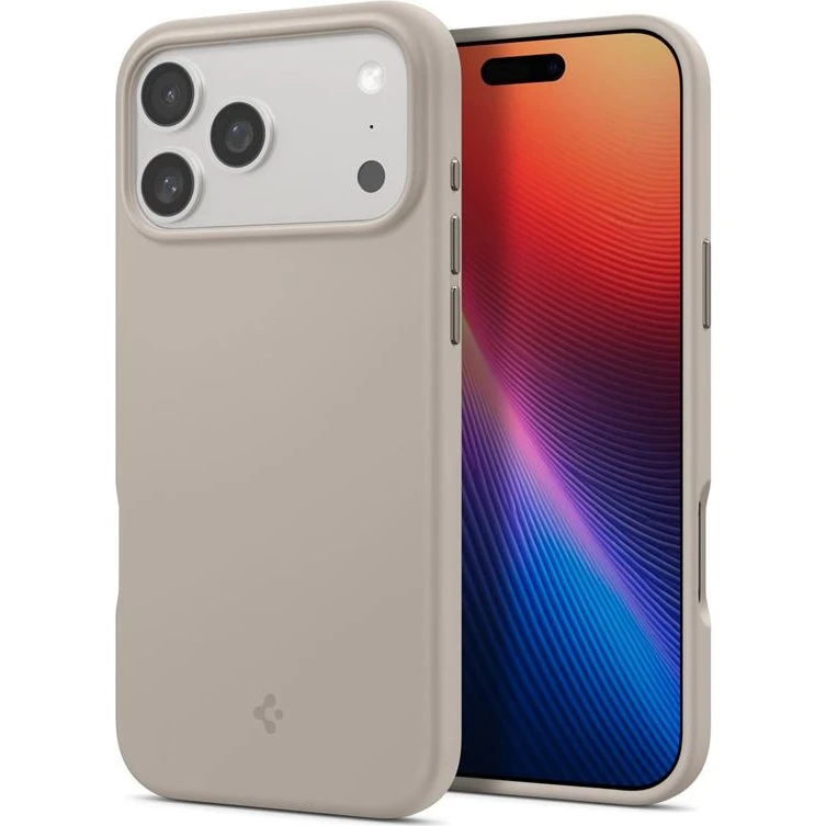 Spigen Silicone Fit MagSafe til iPhone 17 Pro - Stone