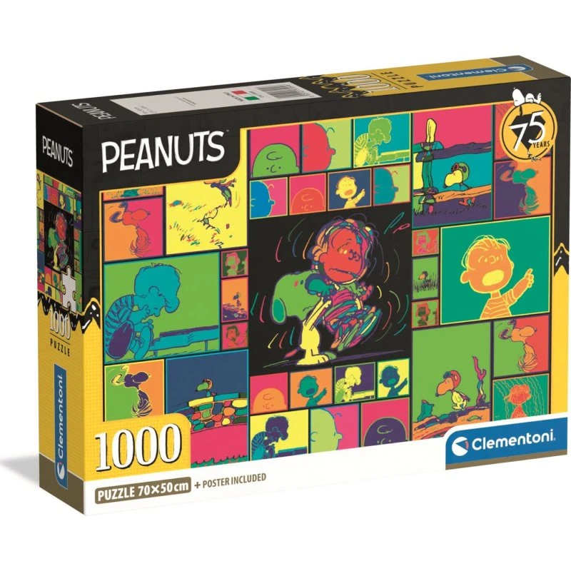 Clementoni Peanuts Puslespil - 1000 brikker