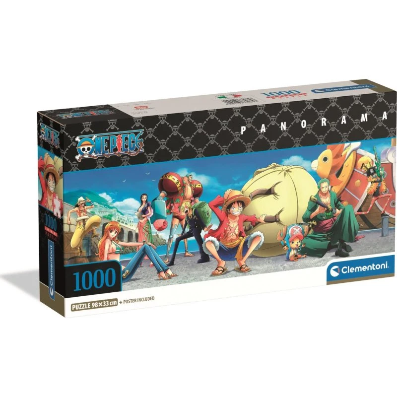 Clementoni One Piece Panorama Puslespil - 1000 brikker