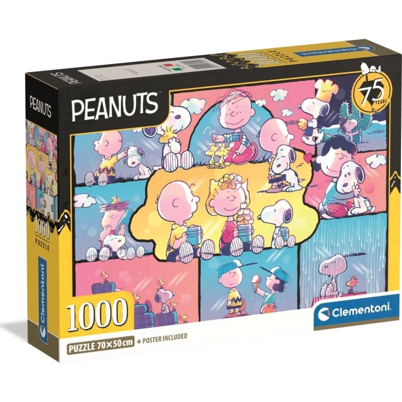Clementoni Peanuts Puslespil - 1000 brikker
