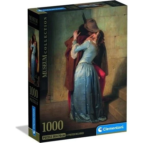 Clementoni Puslespil - The Kiss (Hayez) - 1000 brikker