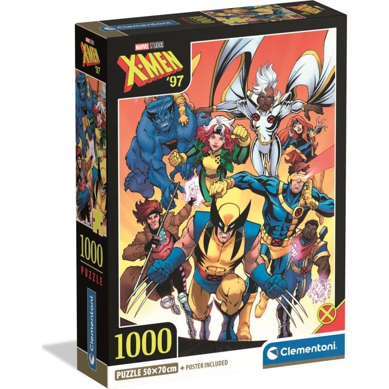 Clementoni Marvel X-Men 97 Puslespil - 1000 brikker