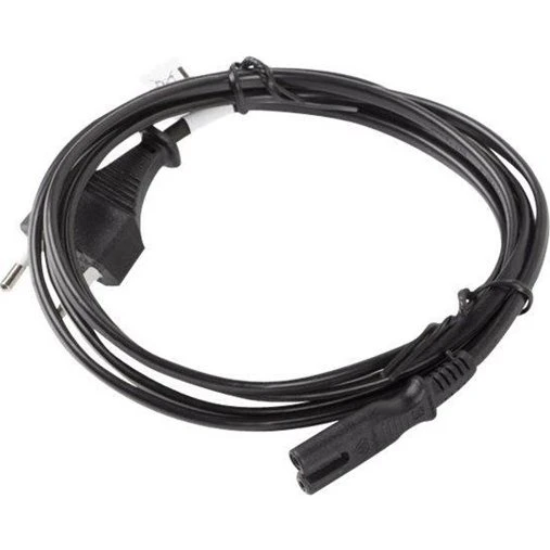 Lanberg Strømkabel - Europlug til IEC 60320 C7 - 3 m, Sort