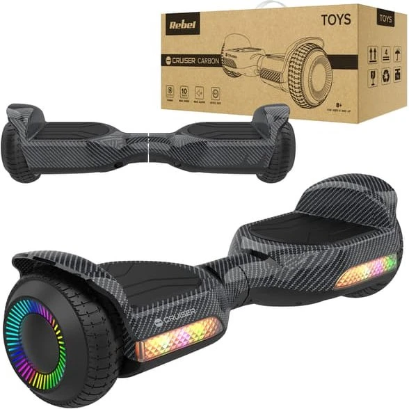 Rebel Cruiser Carbon Elektrisk Skateboard 6,5" hjul