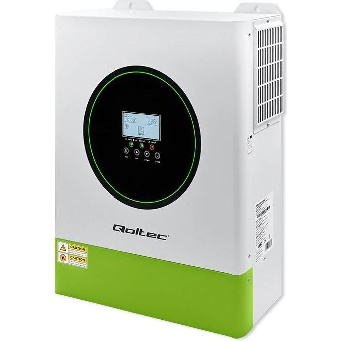 Qoltec Hybrid Solinverter Off-Grid 11000 W - Grøn/Hvid
