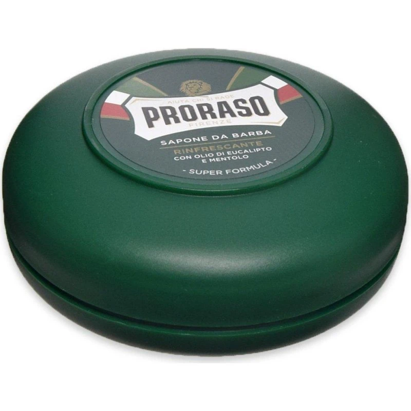 Proraso Green barberingssæbe i skål 75 ml