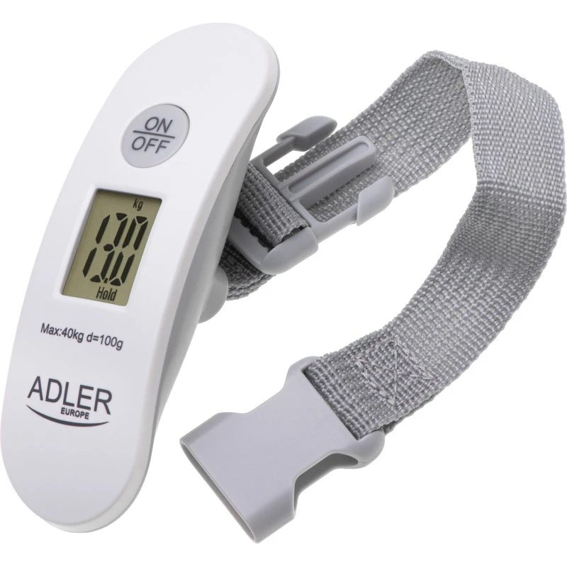 Adler AD8189 Rejsevægt - 40 kg - Hvid/Grå