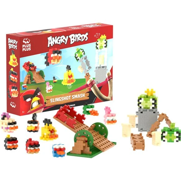 Plus-Plus Angry Birds Slingshot Smash - 300 stk.