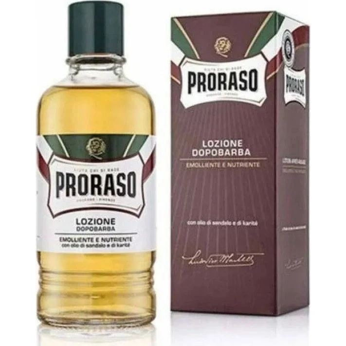 PRORASO Serie RØD Aftershave Sandeltræ & Sheasmør 400 ml