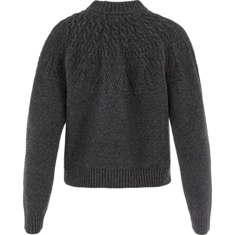 Fjällräven Övik Solid Jacquard Knit W - Dark Grey, S