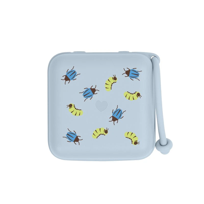 BIBS Studio Sutteboks - Caterpillar Beetle Mix - Baby Blue
