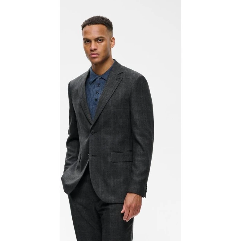 Matinique MAcharles Blazer med diskret ternet mønster