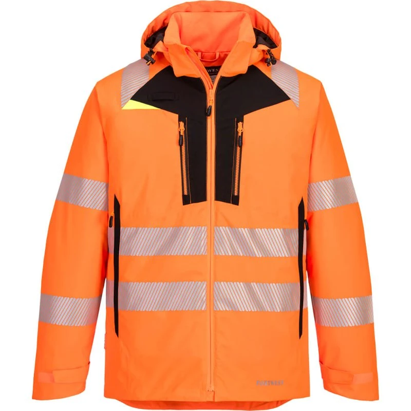 Portwest DX461 DX4 Hi‑Vis vinterjakke, 4‑vejs stretch
