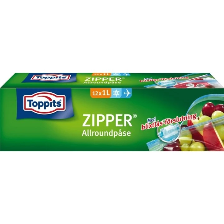 Toppits SafeLoc® Fryseposer 1L - 12 stk.
