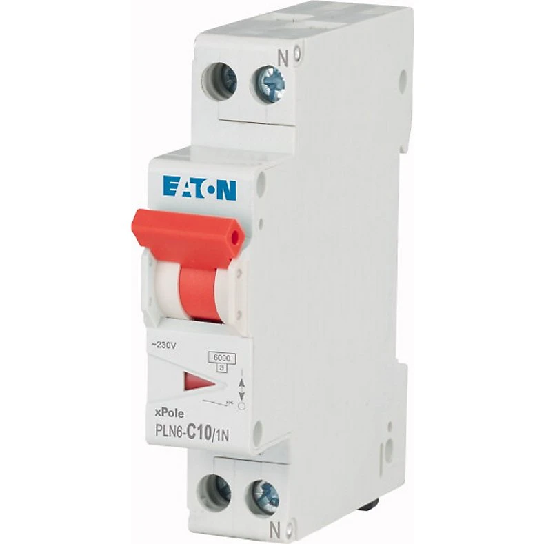 Eaton Pln6-c16/1n-de Automatsikring 16A 1P+N 1 Modul Type C
