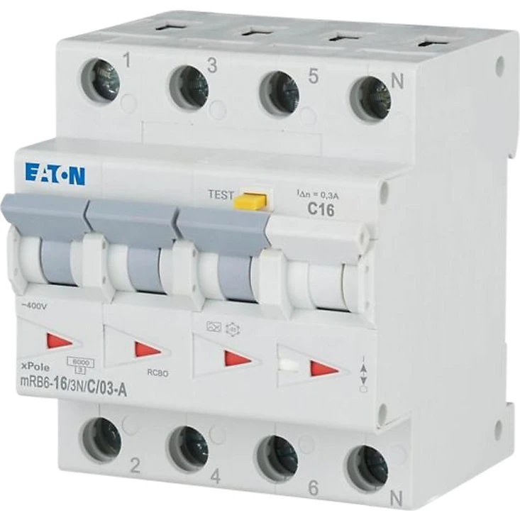 Eaton Kombiafbryder 16A 3P+N C 300mA 4M 6kA Type A