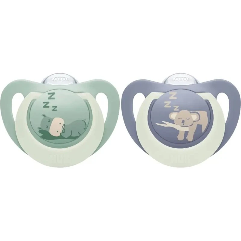 NUK First Choice Night Sut 18-36 mdr - Hippo/Koala