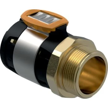 Geberit FlowFit overgang 75mm x 2 1/2" blyfri siliciumbronze