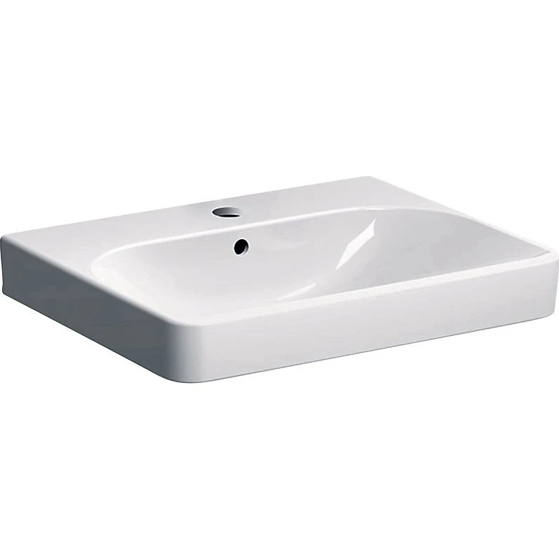 Geberit Smyle håndvask 600x480mm hvid med KeraTect glasur