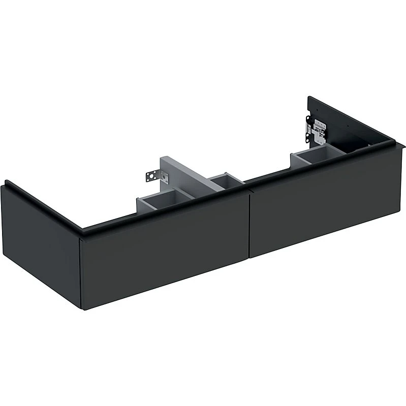 Geberit iCon vaskeskab med 2 skuffer, Lava mat, 1184x476x247mm