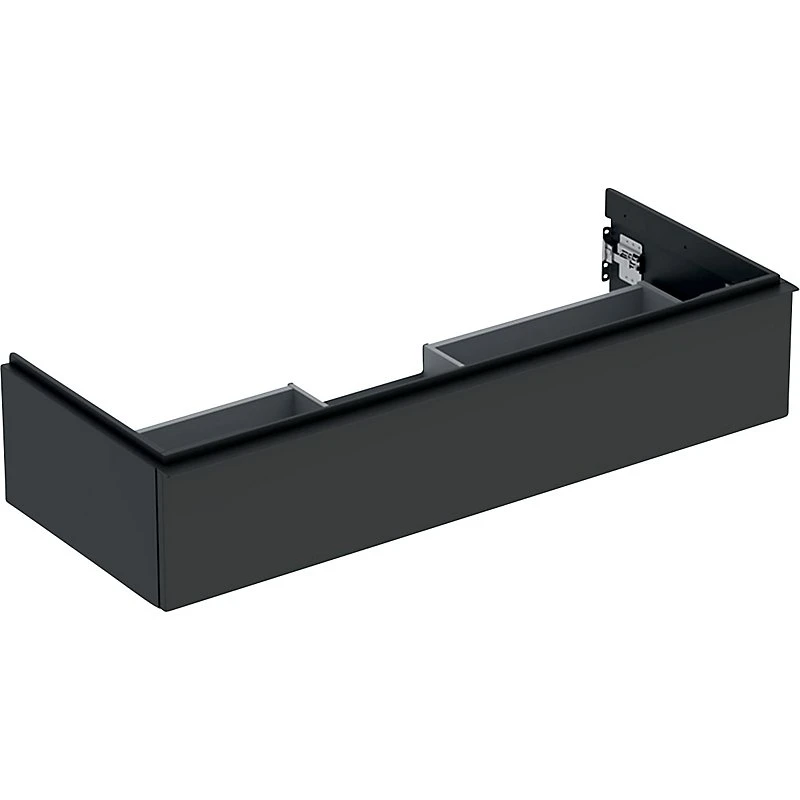 Geberit Icon vaskeskab med 1 skuffe, Lava matlakeret (1184x476x247mm)