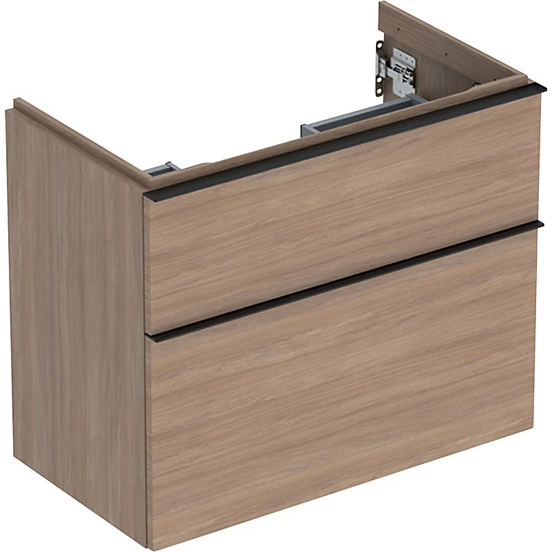 Geberit Icon vaskeskab med 2 skuffer - Eg natur (740x416x615mm)