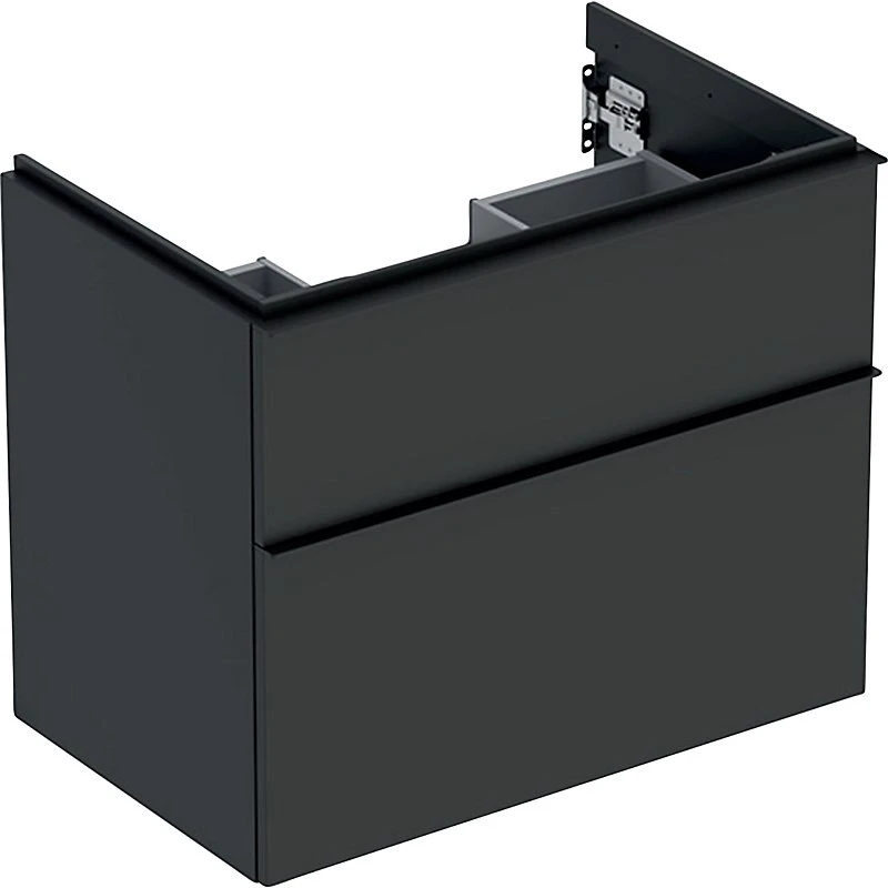 Geberit Icon vaskeskab med 2 skuffer, Lava matlakeret 740x476x615mm