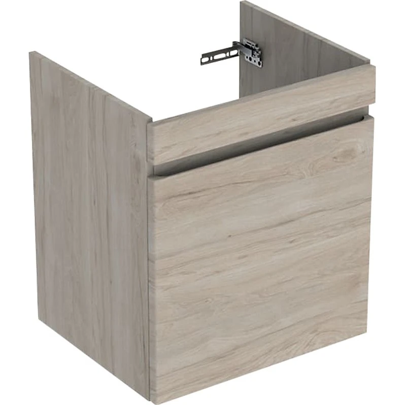 Geberit Renova Plan vaskeskab i lys nøddetræ hickory (585x606x446mm)
