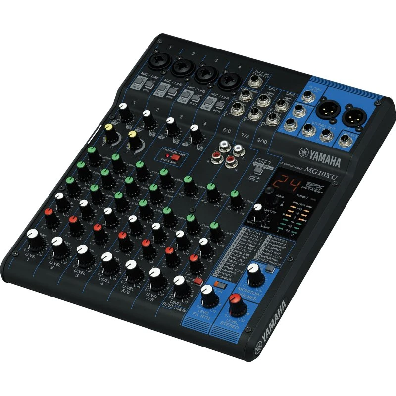 Yamaha MG-10XU - 10-kanals mixer med D-PRE og SPX