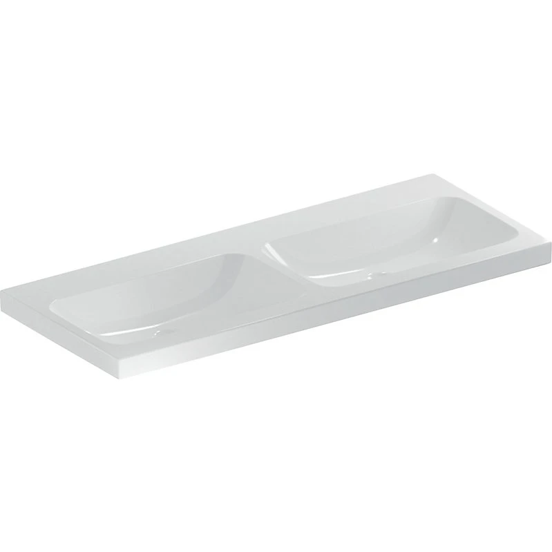 Geberit Icon Light dobbelt håndvask 1200x480mm hvid