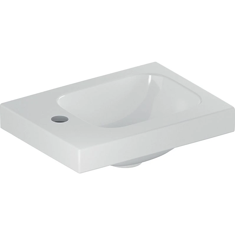 Geberit Icon Light håndvask 380x280mm hvid til møbel/bolt